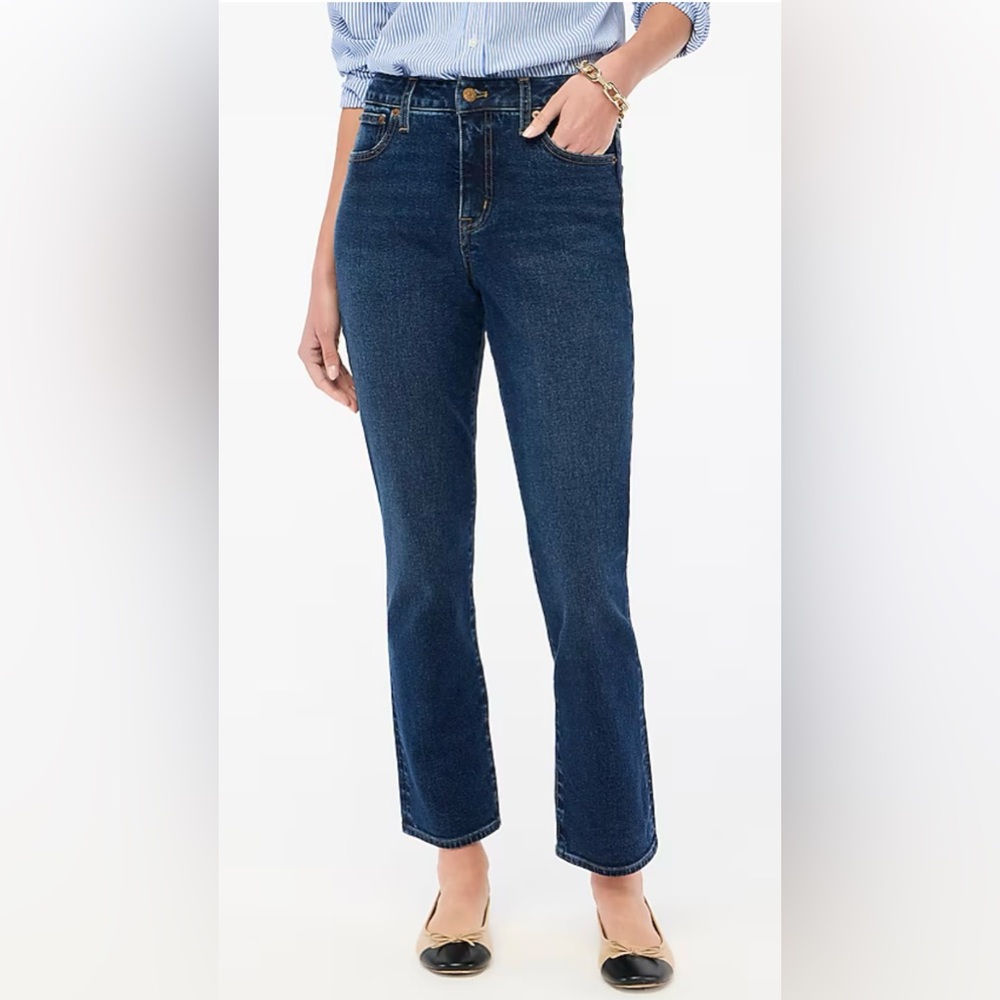 J.Crew Curvy essential straight jean in all-day stretch